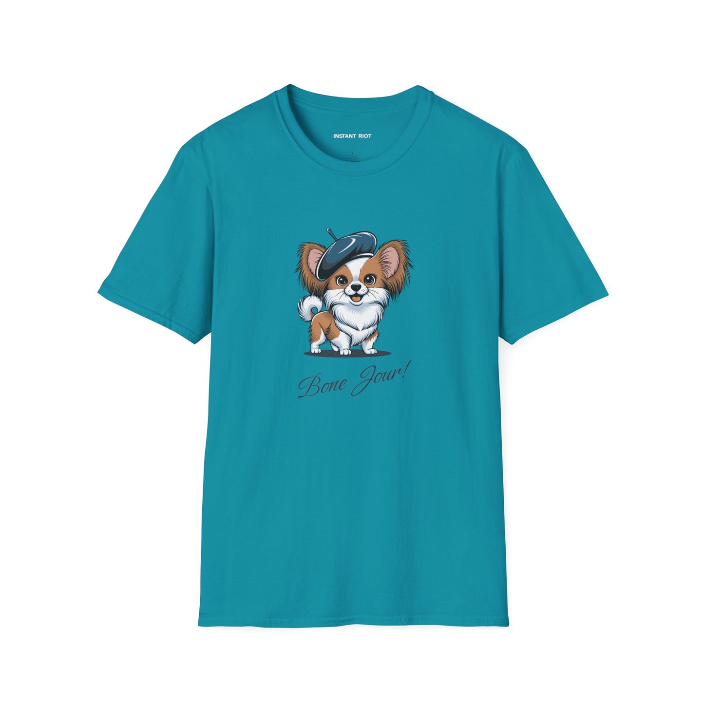 Bone Jour Cute Dog - Classic T-Shirt