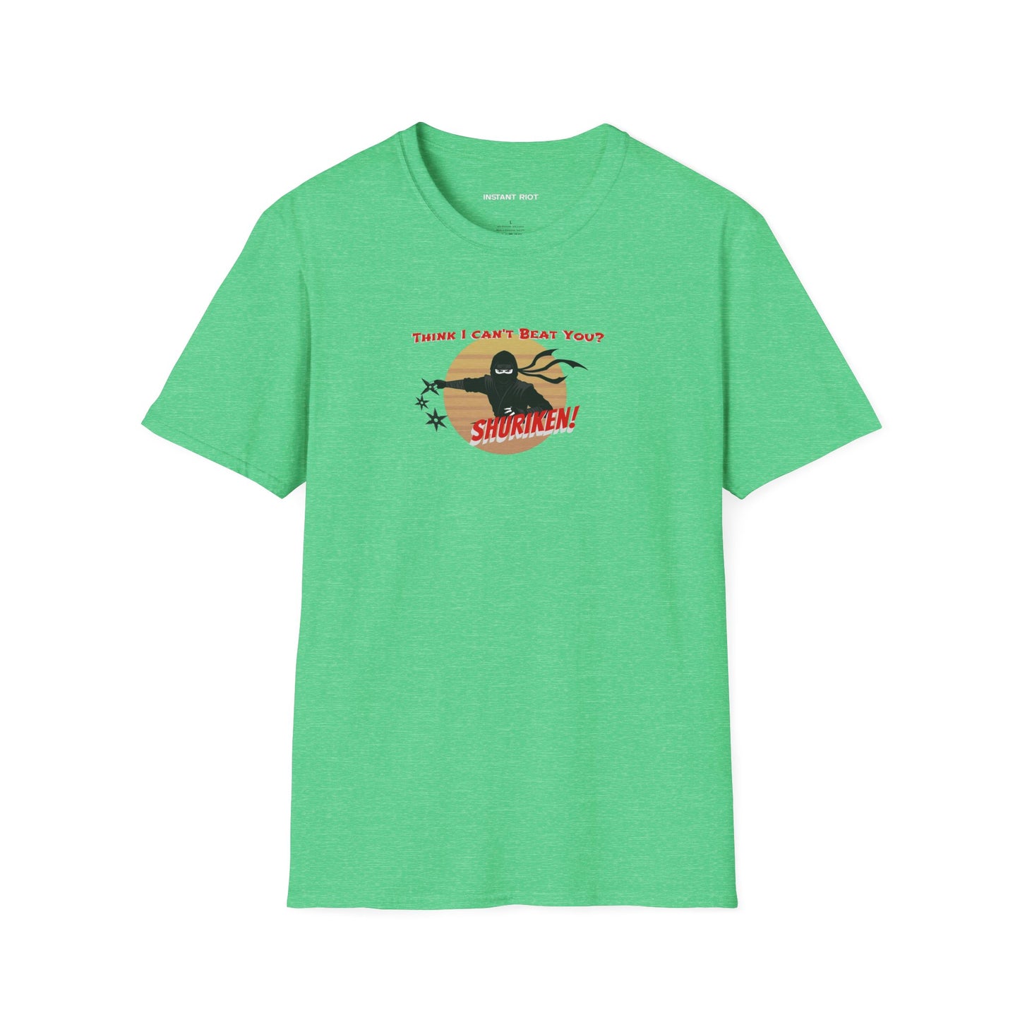 Ninja Graphic Tee - "Think I Can't Beat You?" Shur-i-ken Design