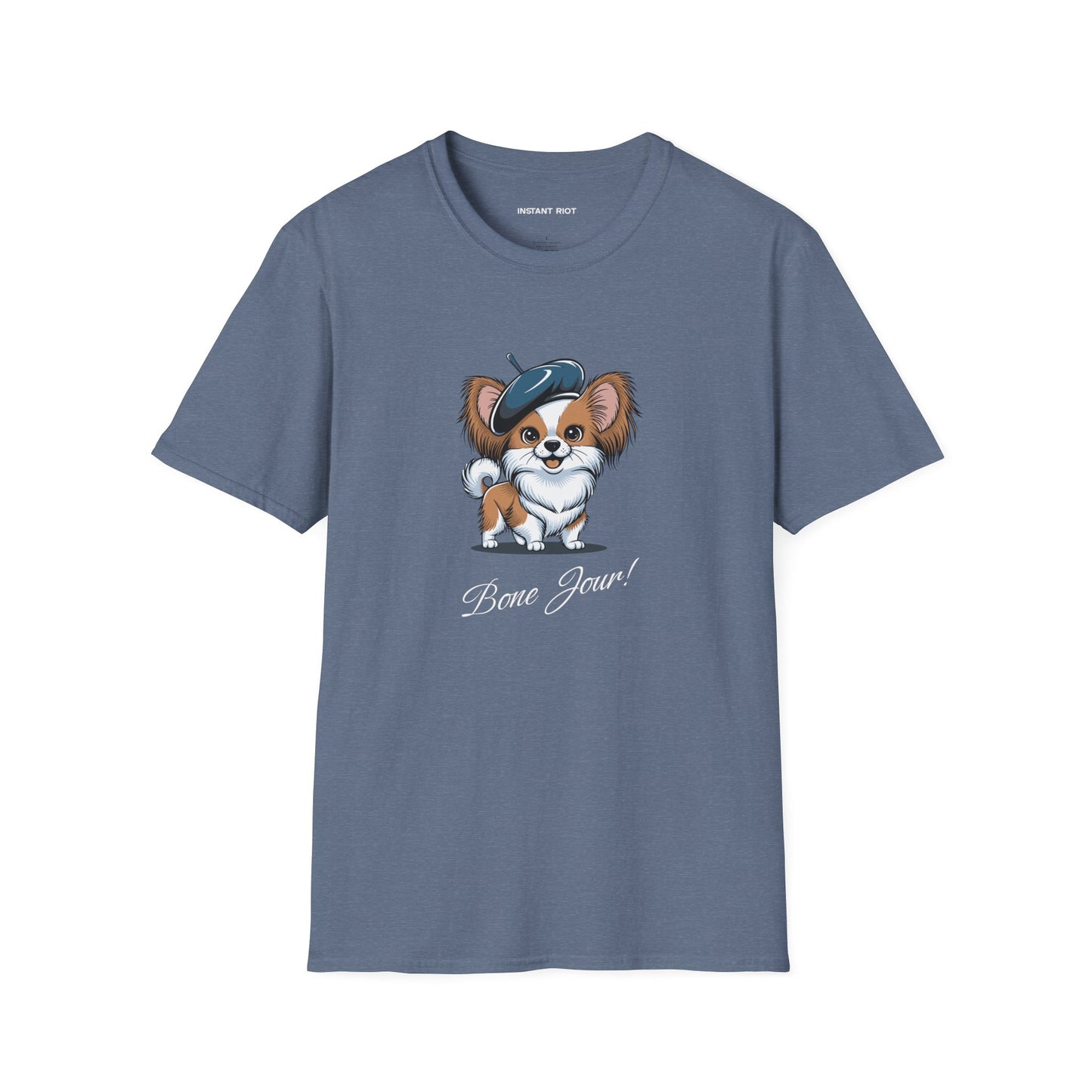 Bone Jour Cute Dog - Classic T-Shirt
