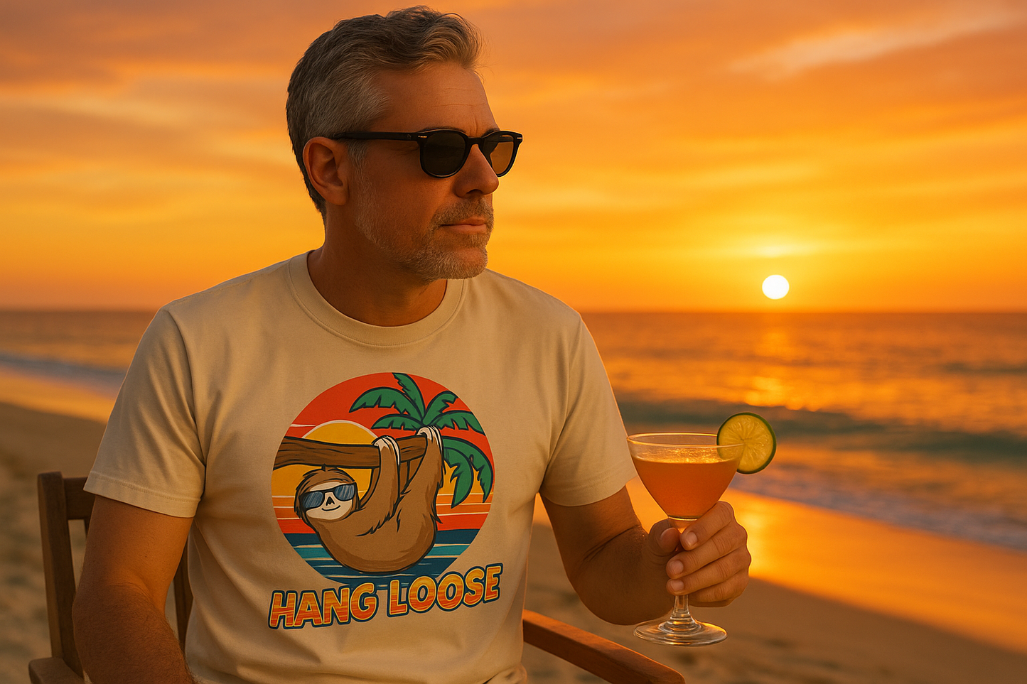 Hang Loose Sloth - Classic T-Shirt