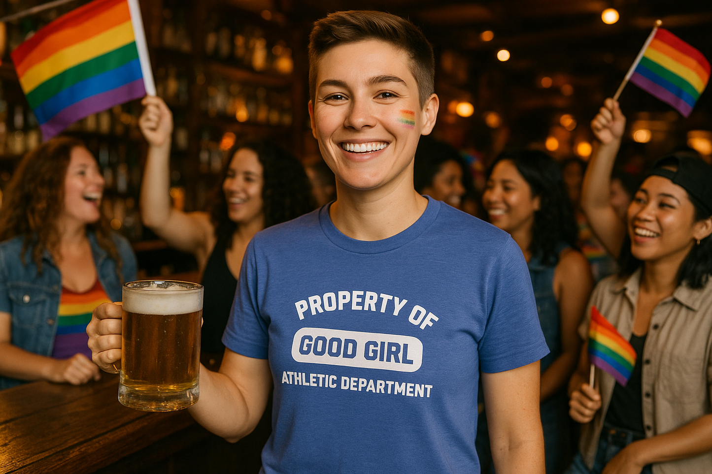 Gay Pride "Property of Good Girl" - Classic T-Shirt