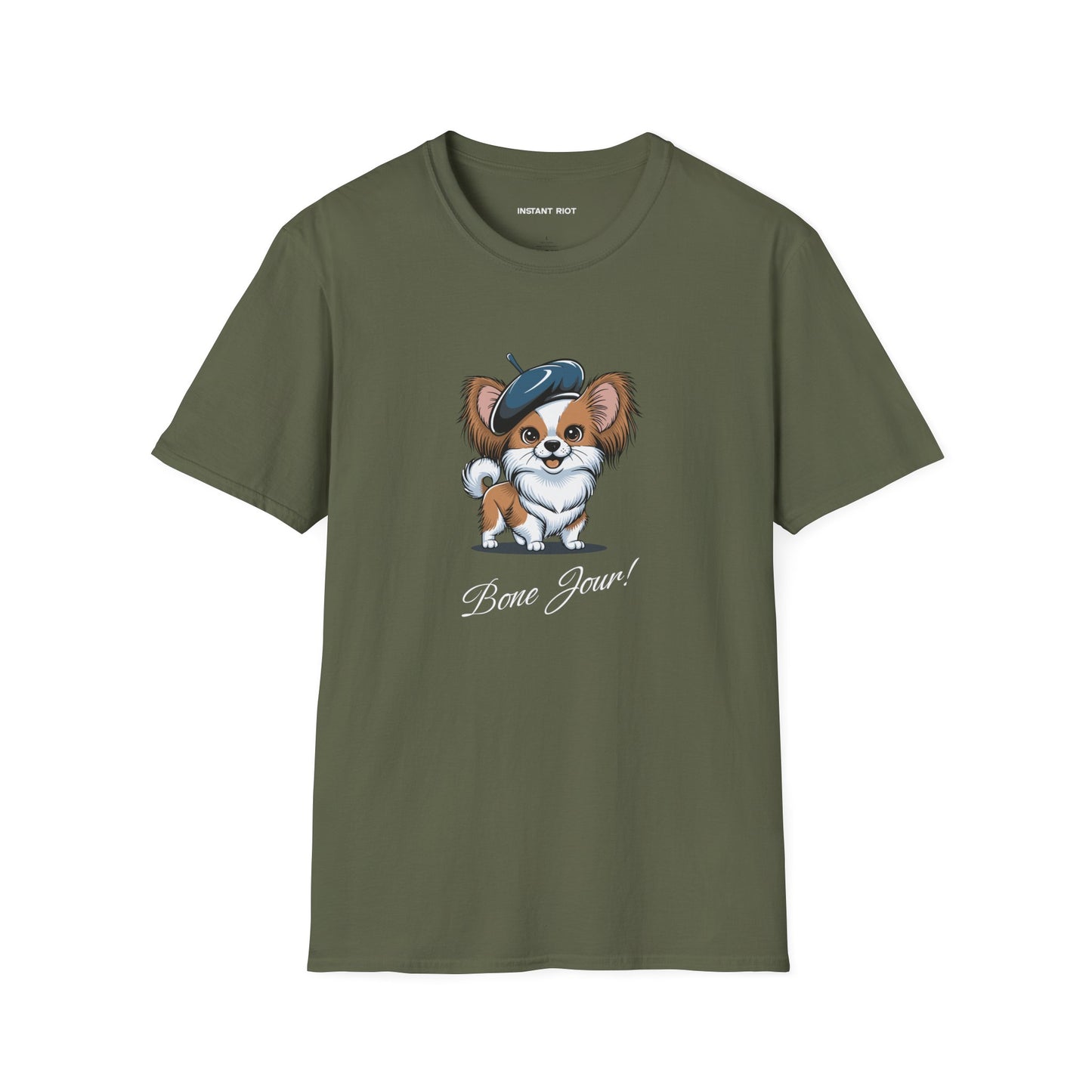 Bone Jour Cute Dog - Classic T-Shirt