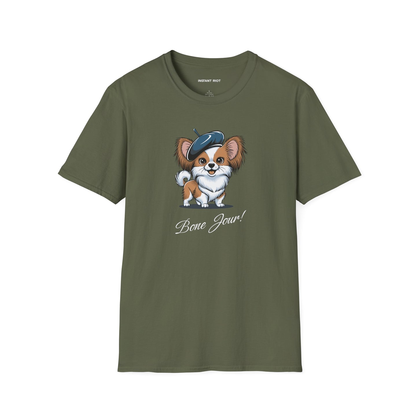 Bone Jour Cute Dog - Classic T-Shirt