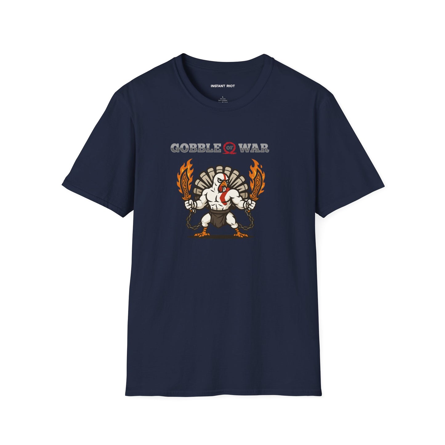 Gobble of War - God of War Thanksgiving T-Shirt Crazy Turkey