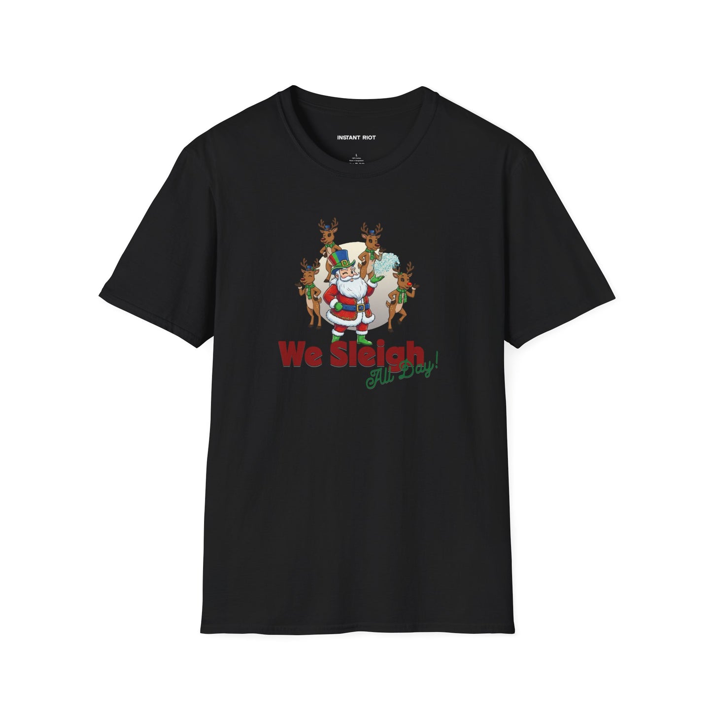 Sleigh All Day  - Funny Santa Holiday T-Shirt