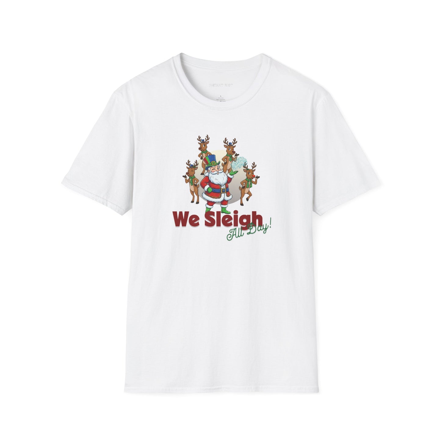 Sleigh All Day  - Funny Santa Holiday T-Shirt