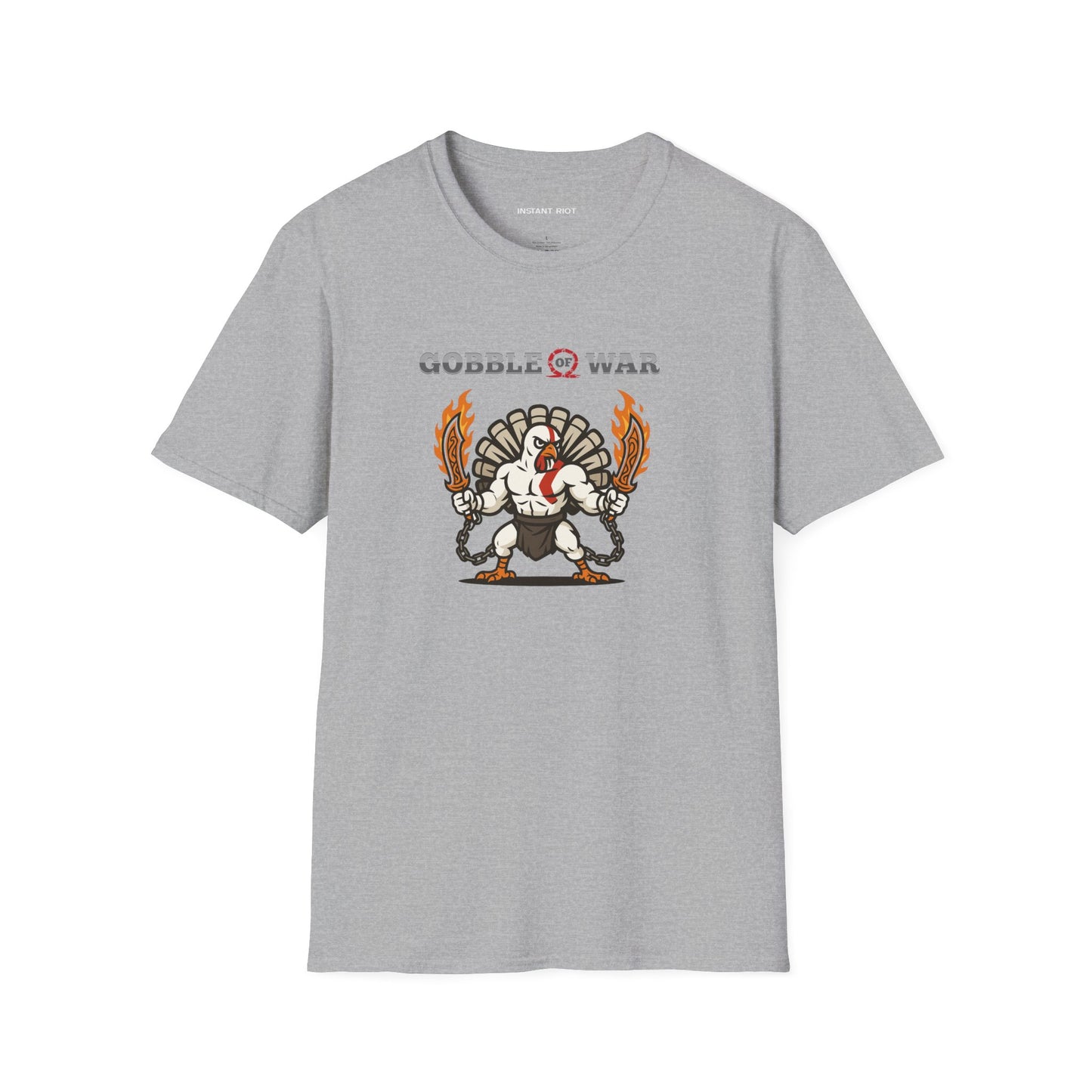 Gobble of War - God of War Thanksgiving T-Shirt Crazy Turkey