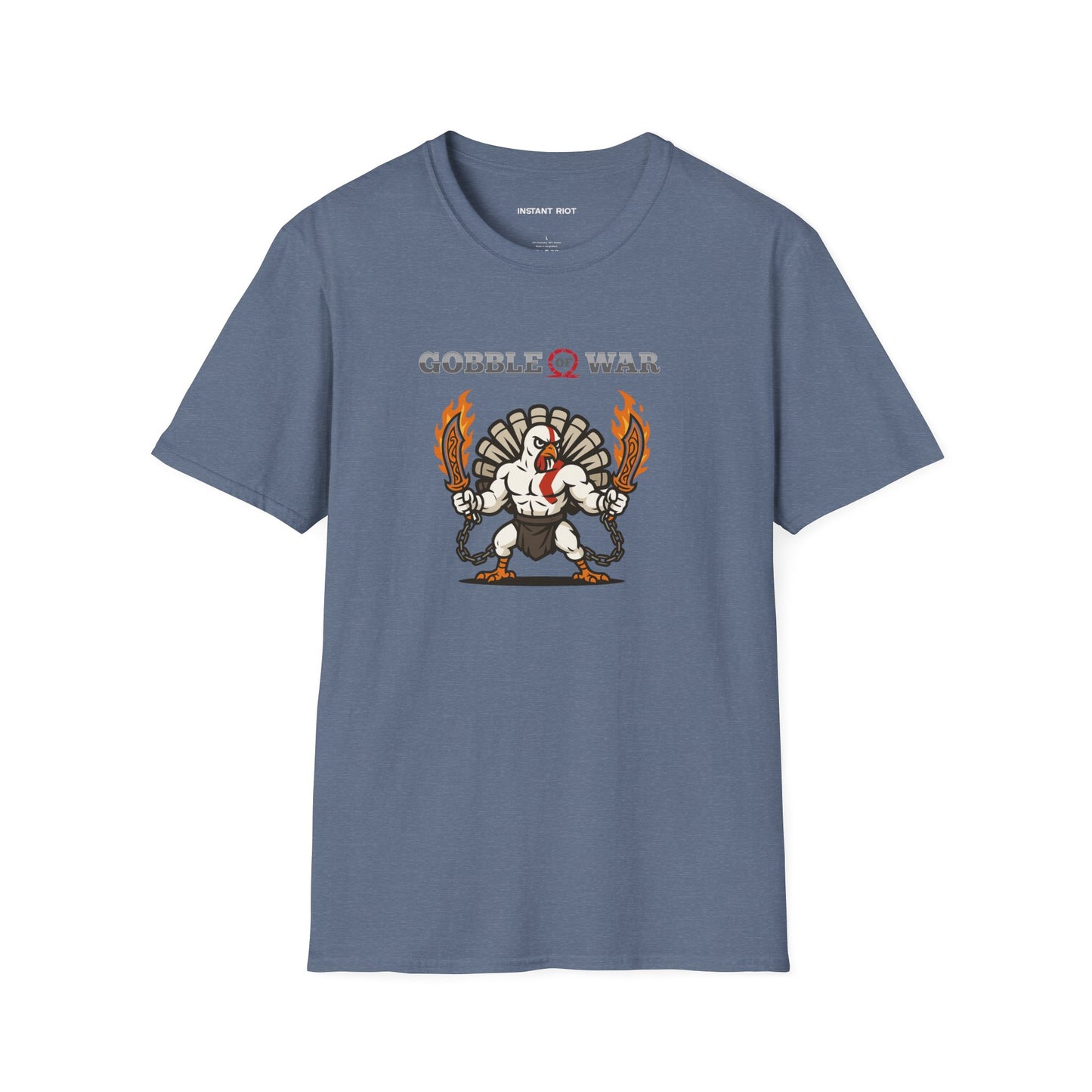 Gobble of War - God of War Thanksgiving T-Shirt Crazy Turkey