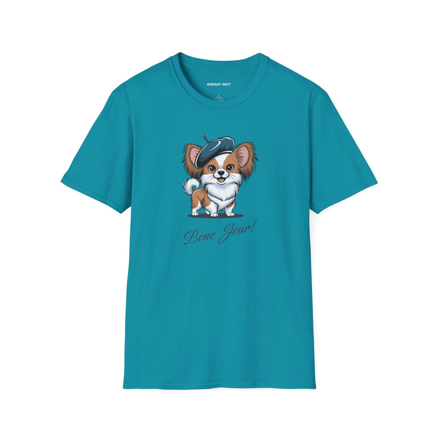 Bone Jour Cute Dog - Classic T-Shirt