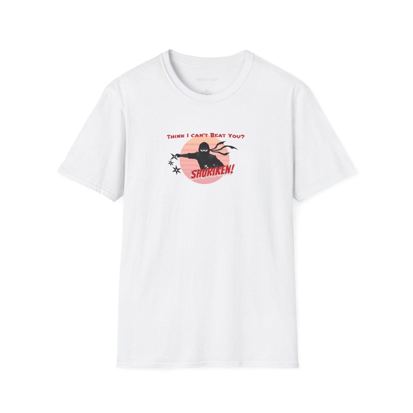 Ninja Graphic Tee - "Think I Can't Beat You?" Shur-i-ken Design