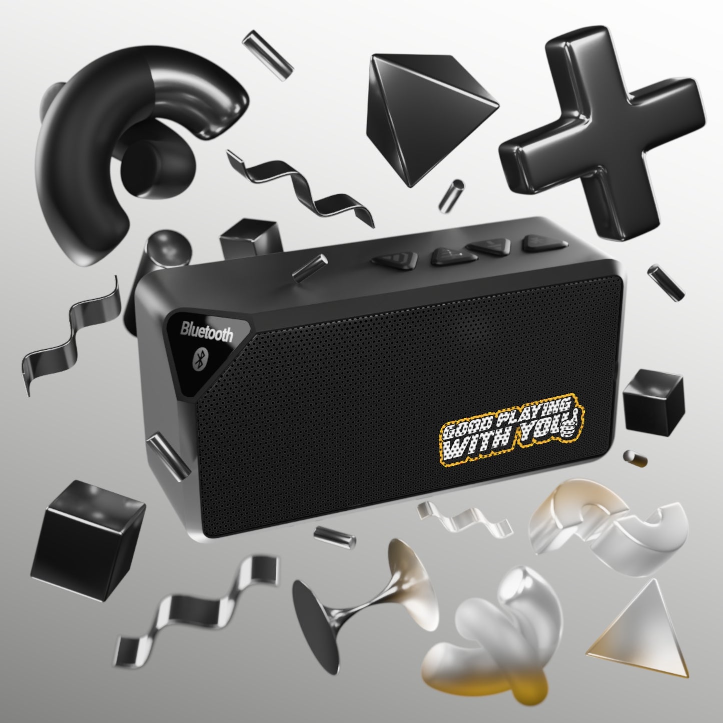 Jabba Bluetooth Speaker - Portable Wireless Speaker with Fun 'Good Playing with You' Design