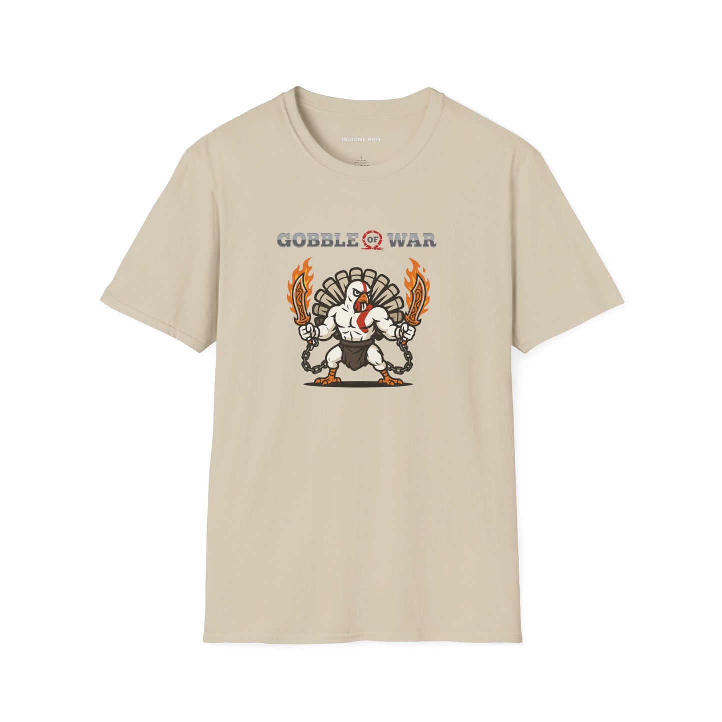 Gobble of War - God of War Thanksgiving T-Shirt Crazy Turkey