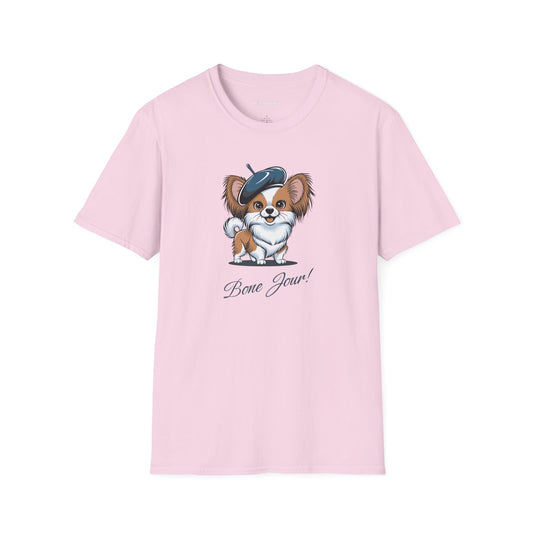 Bone Jour Cute Dog - Classic T-Shirt