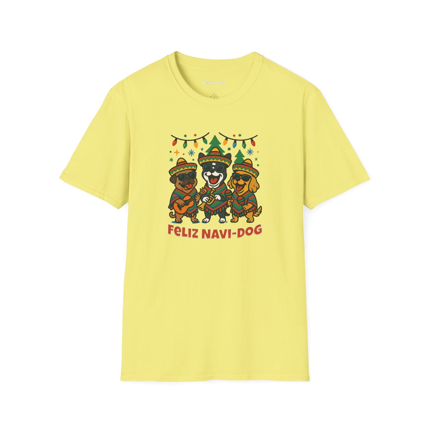 Feliz Navi-Dog Funny Christmas Mariachi Dog  T-Shirt