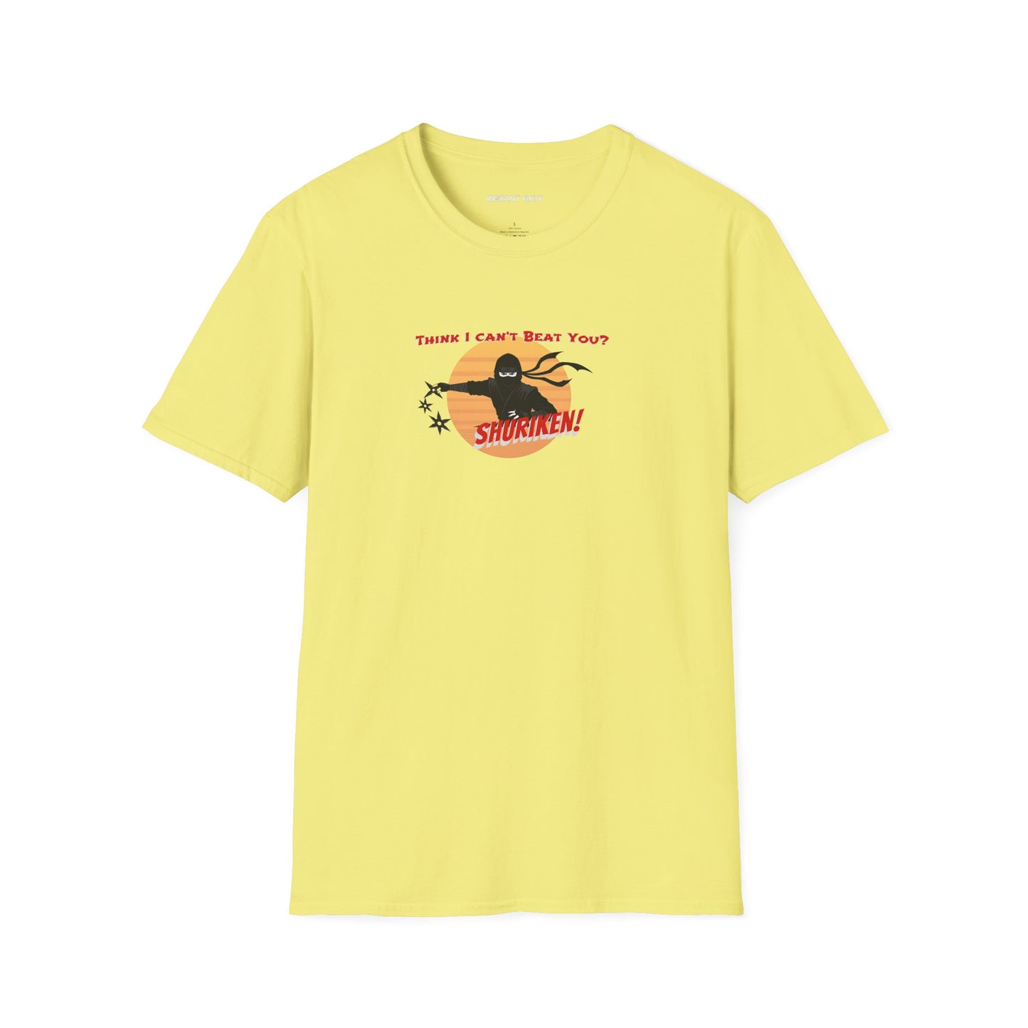 Ninja Graphic Tee - "Think I Can't Beat You?" Shur-i-ken Design