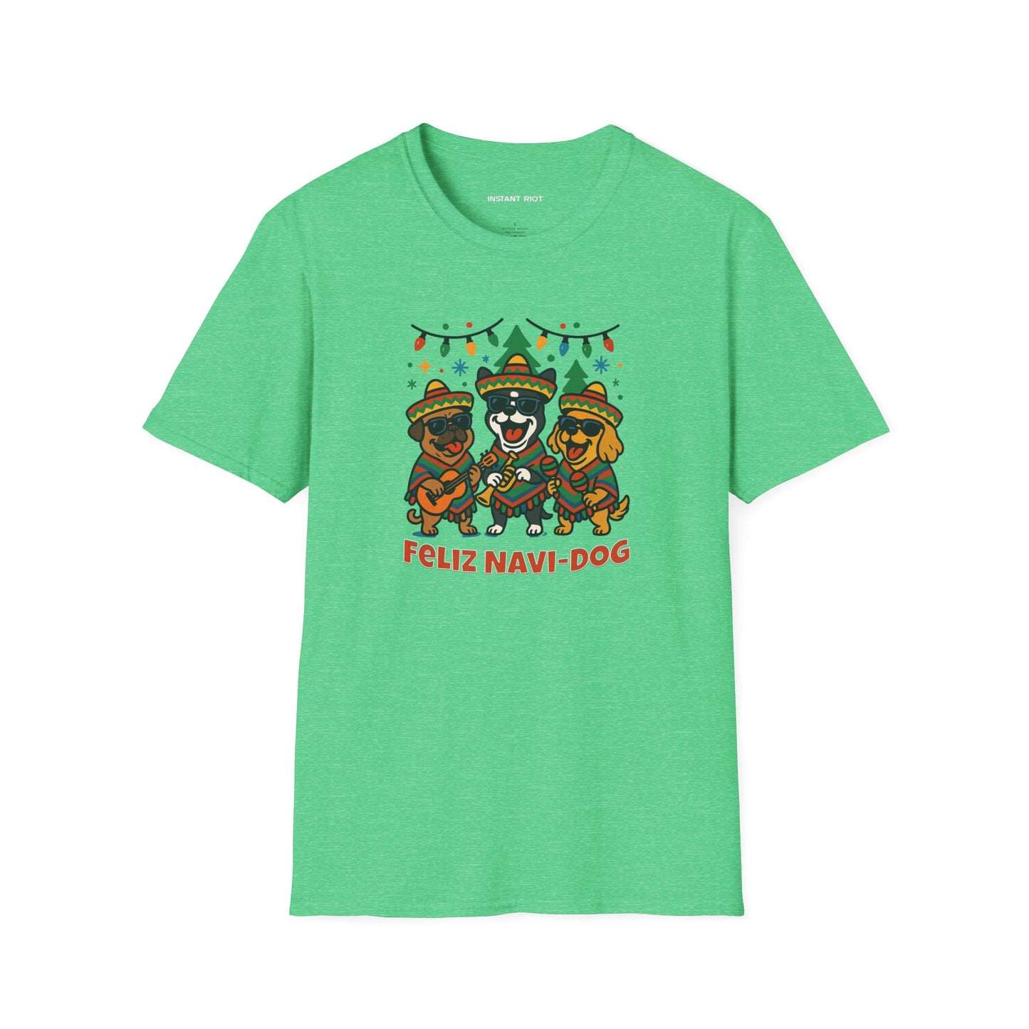 Feliz Navi-Dog Funny Christmas Mariachi Dog  T-Shirt