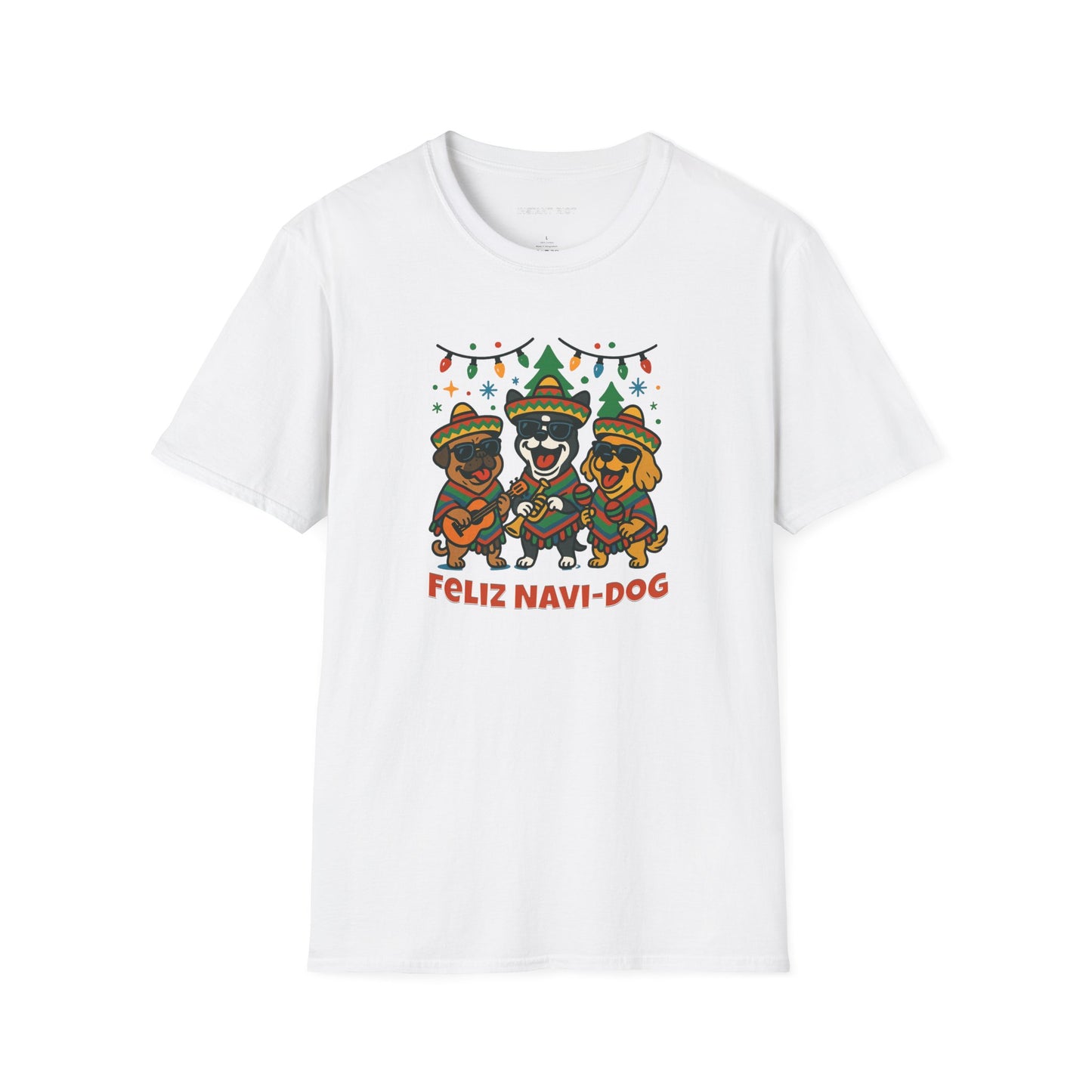 Feliz Navi-Dog Funny Christmas Mariachi Dog  T-Shirt