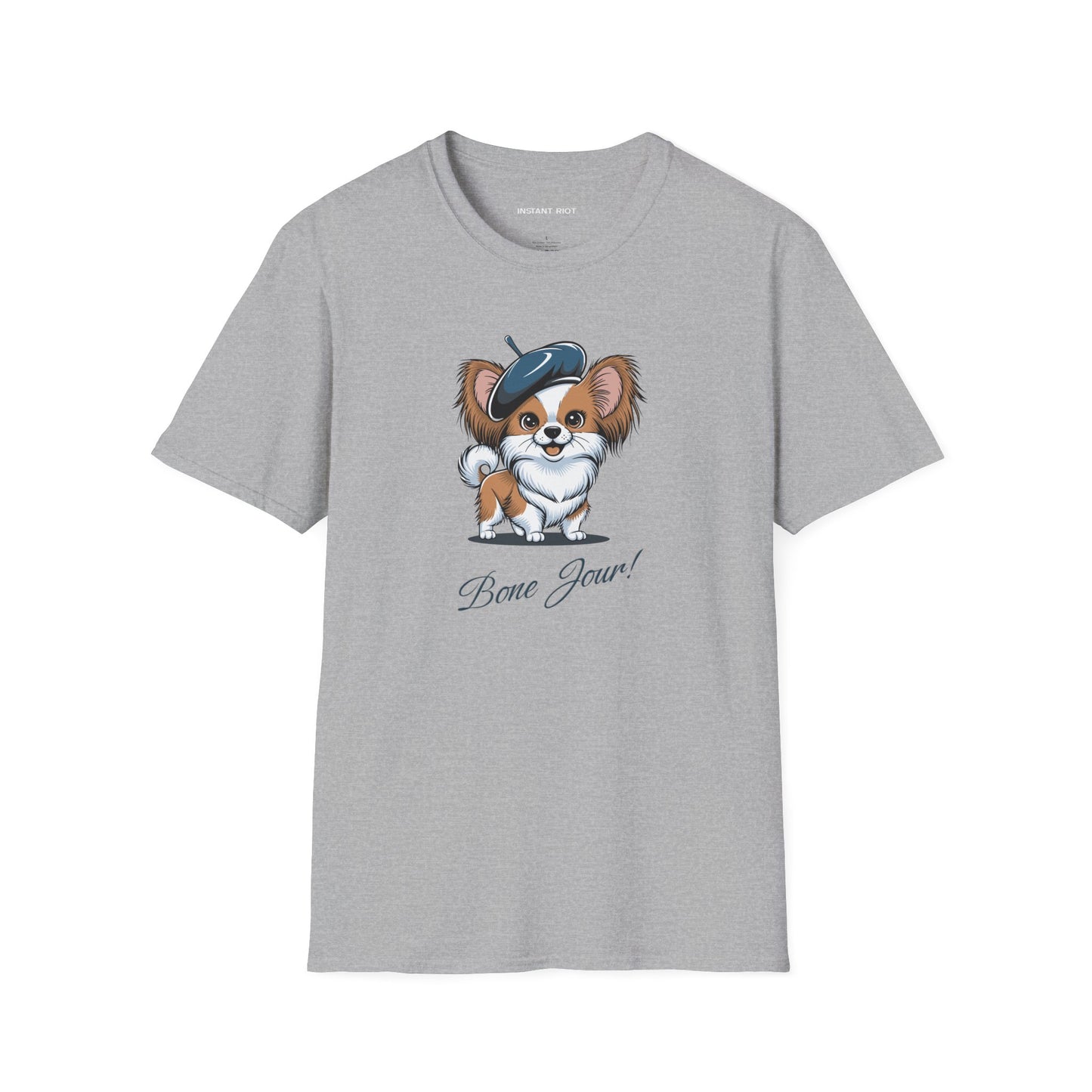 Bone Jour Cute Dog - Classic T-Shirt