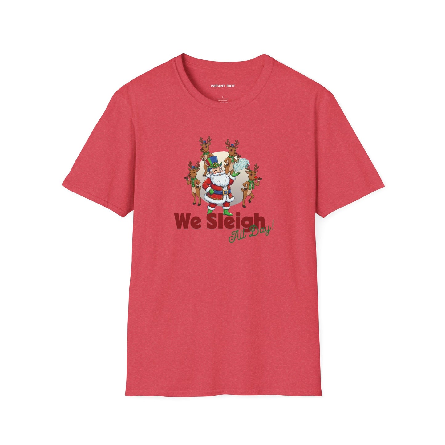 Sleigh All Day  - Funny Santa Holiday T-Shirt