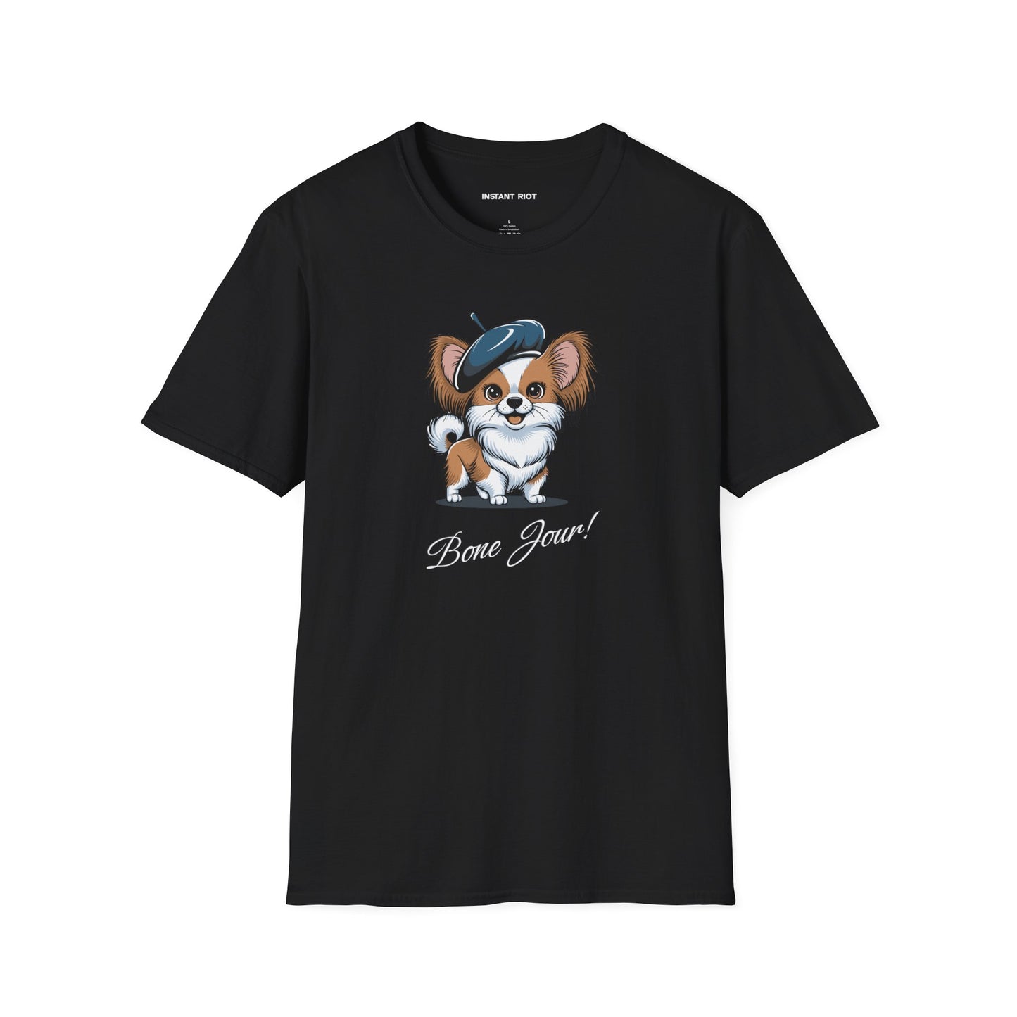Bone Jour Cute Dog - Classic T-Shirt