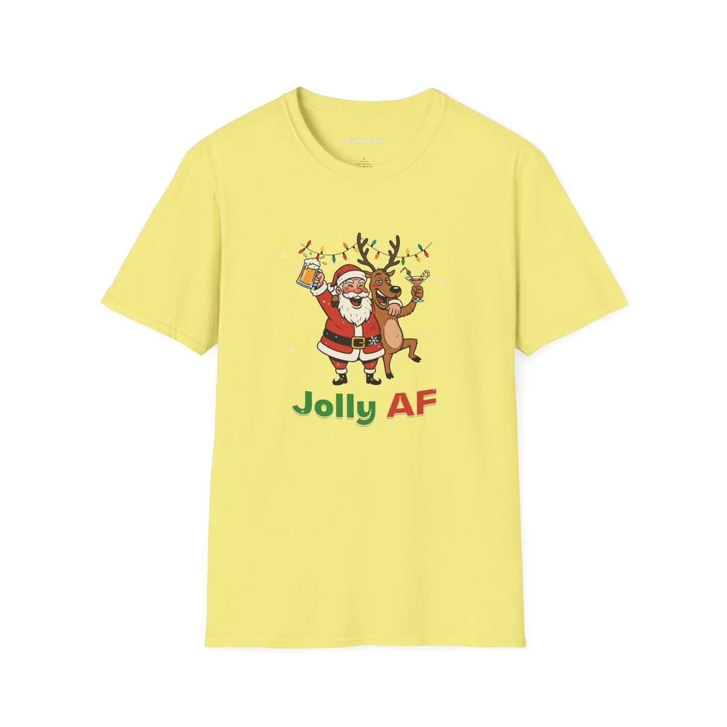 Santa & Reindeer - Funny Holiday T-Shirt