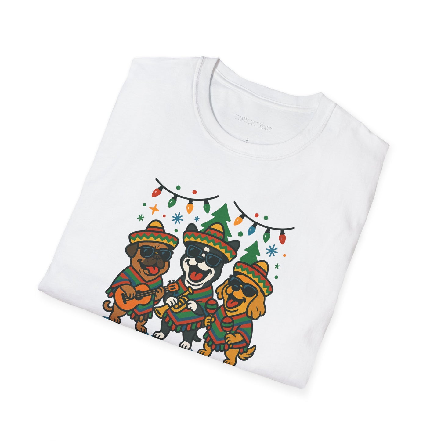 Feliz Navi-Dog Funny Christmas Mariachi Dog  T-Shirt