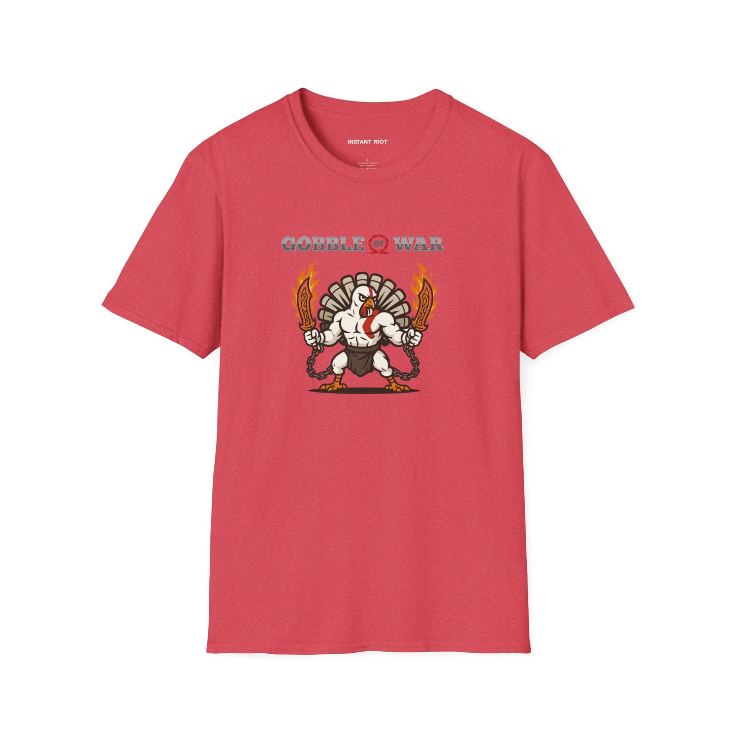 Gobble of War - God of War Thanksgiving T-Shirt Crazy Turkey