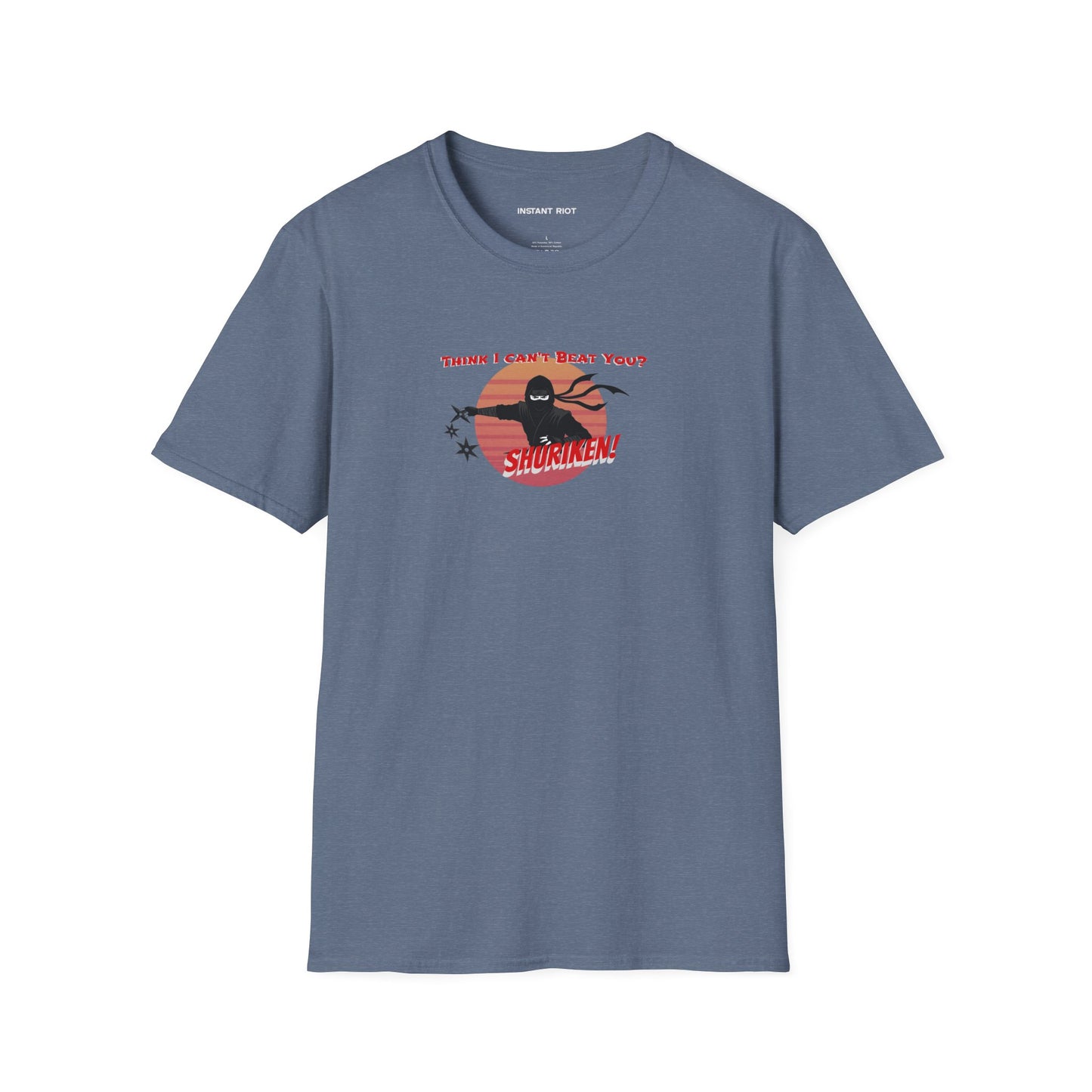 Ninja Graphic Tee - "Think I Can't Beat You?" Shur-i-ken Design